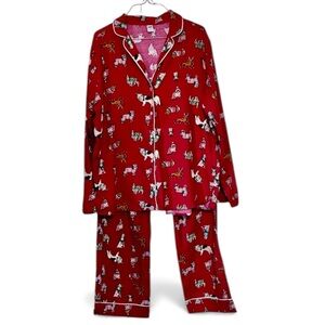 Old Navy Christmas Dogs Fleece Pajama Set Dog Lover